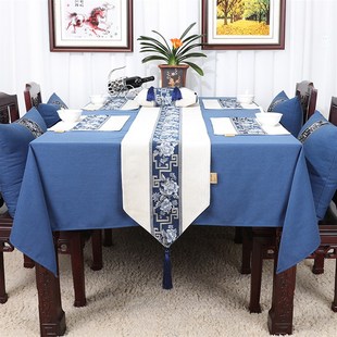 餐桌桌旗欧式方桌布防水防油茶几布艺桌垫隔热垫台布定制