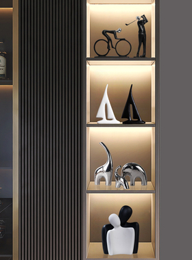 一家三口大象摆饰陶瓷客厅电视柜酒柜玄关装饰品书房柜子家居饰品