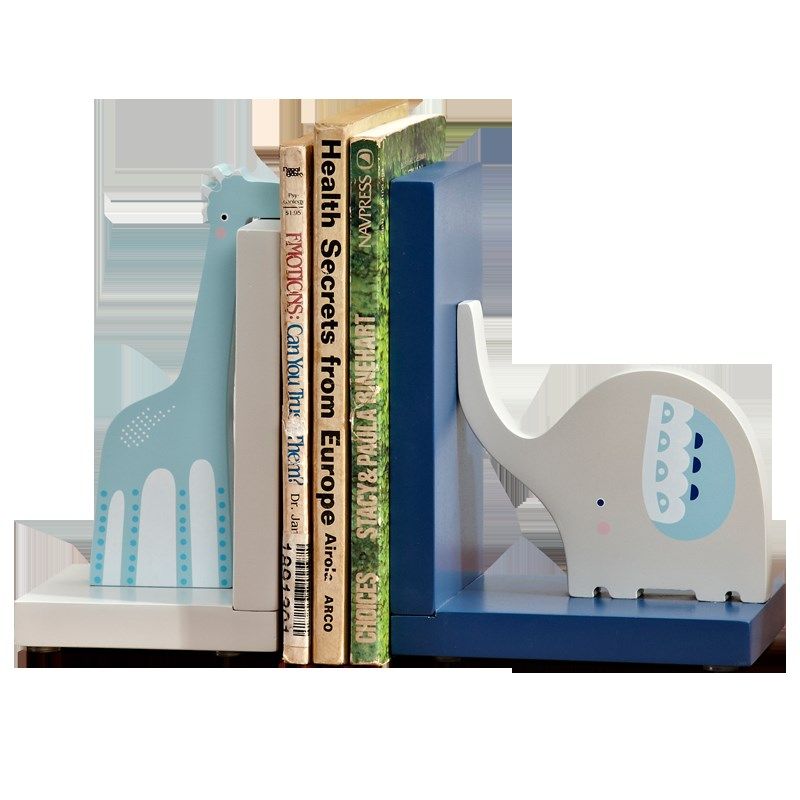 卡通装饰创意书挡书夹桌面动物小摆设儿童房长颈鹿大象装饰品,家居饰品,装饰摆件,淘宝优惠券,粉丝福利购,淘宝优惠卷