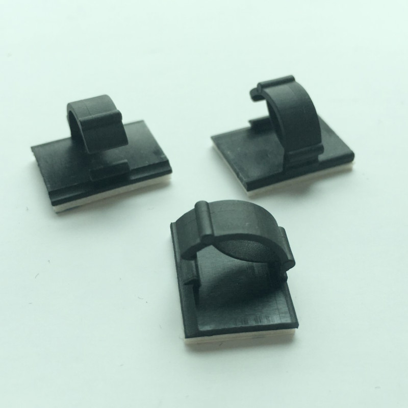 WCC-2粘式扣线固定座机箱车用理线器电线排布线夹100只装