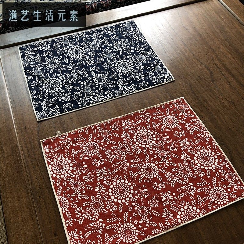 餐垫隔热垫杯垫盘垫餐具垫碗垫西餐垫长方形圆形手工印布络,居家布艺,餐垫,淘宝优惠券,粉丝福利购,淘宝优惠卷
