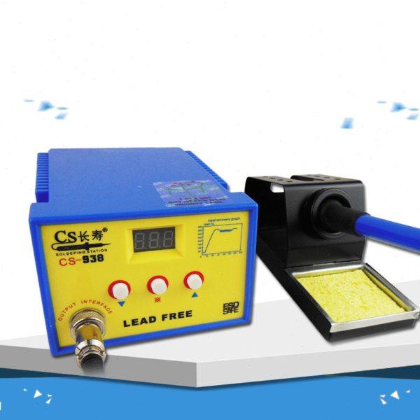 包邮938数显无铅焊台控温 可调恒温电烙铁60W 手柄进口陶瓷发热芯