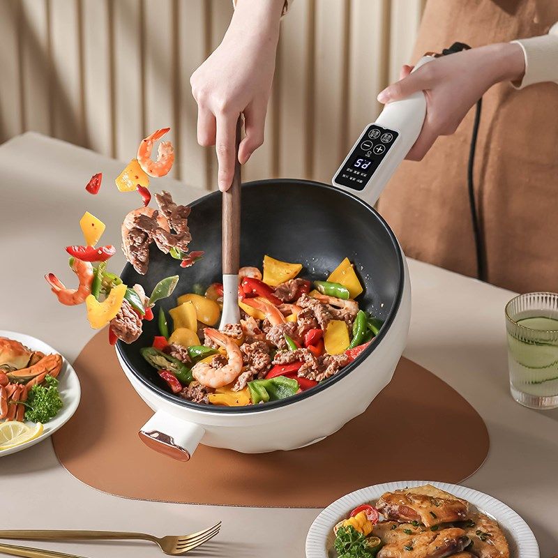 品质电炒锅大容量触屏全自动爆炒火锅蒸大功率