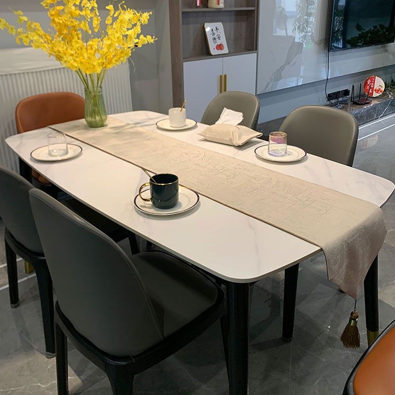轻法式奶油风提餐桌旗布茶几电视柜雪尼尔长条盖布餐垫