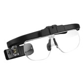 眼镜型放大镜老阅读.倍带灯充电式 刺绣雕刻 扩大镜头戴式