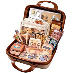 卡皮巴拉熊猫文具礼盒装一年级小学生学大礼包女生学习用品