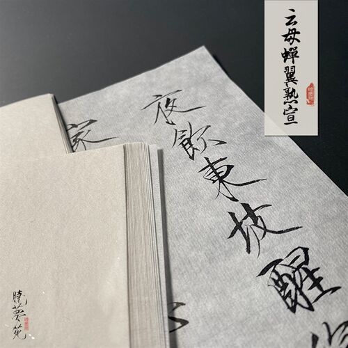 云母宣超升级款纯手工特制扎蝉翼珠光熟宣书法工笔画