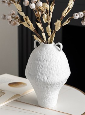 zon 创意复古中古陶瓷涂鸦器软装饰品酒店客民宿瓶