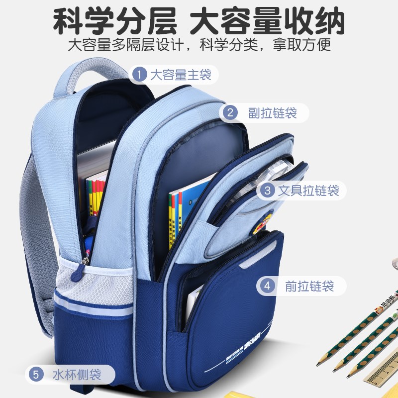 新款小学生拉杆书包儿童一二三四五六年级男生女孩可拆卸爬楼背包