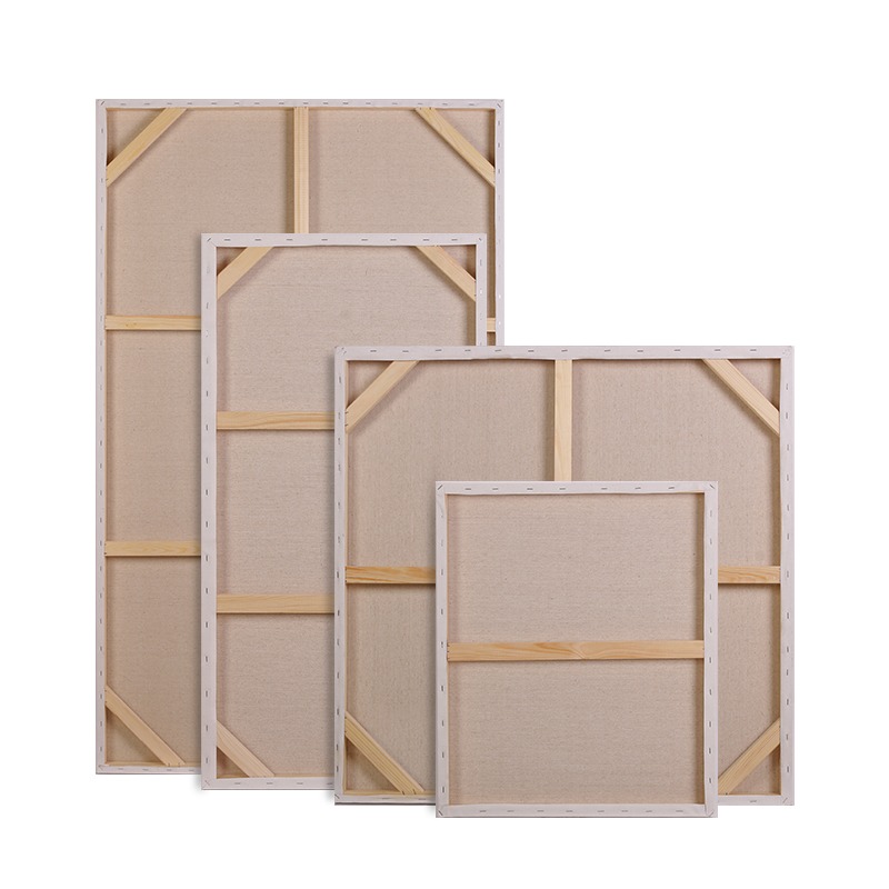 定制加厚超大尺寸亚麻中细纹油画布框丙烯油画内框定做成品油画框