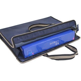 雅梓文件袋商务会议公文包办公出差 定制印刷企业帆布多层拉链文