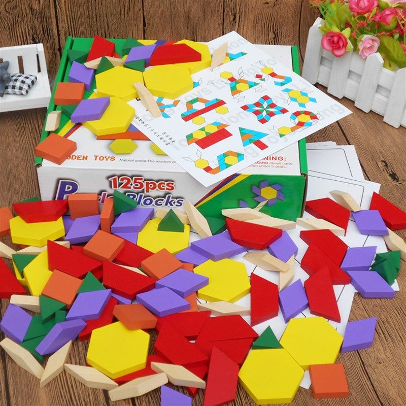 智力儿童拼图岁男女孩早教益智木质七巧板宝宝拼板,玩具/童车/益智/积木/模型,普通塑料积木,淘宝优惠券,粉丝福利购,淘宝优惠卷