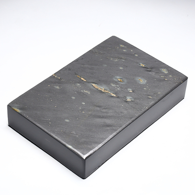 万石君天然砚台砚板安徽歙砚平板砚老坑眉纹砚胚砚料砚石料金星金
