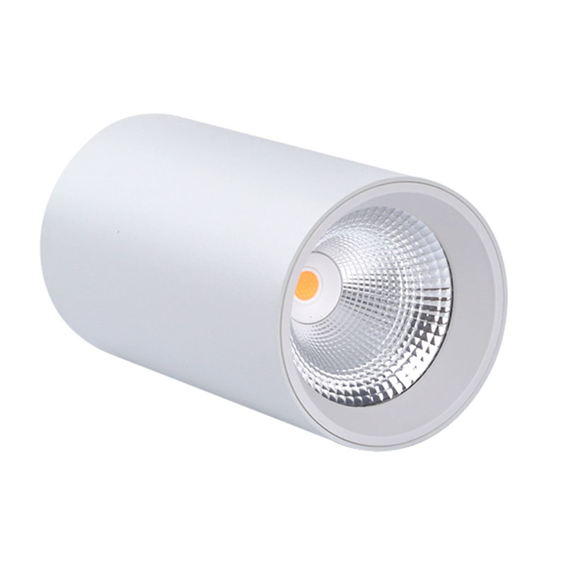 高显指cob明装防眩射灯免孔黑色led天花筒灯吸顶店铺商用7WW