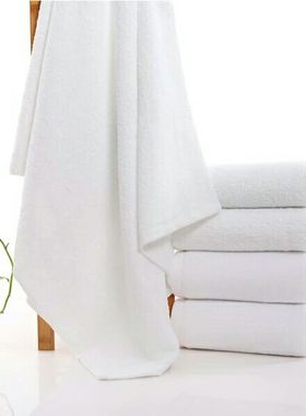 吸水浴巾宾馆酒店批 发白色大浴巾美院加长大浴巾定做log