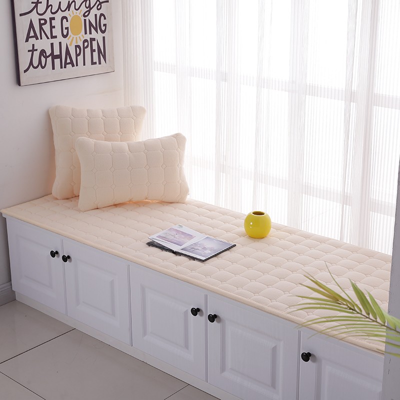 卧室小阳台飘窗垫窗台垫子2021新款四季通用加厚亚麻阳台垫可机洗