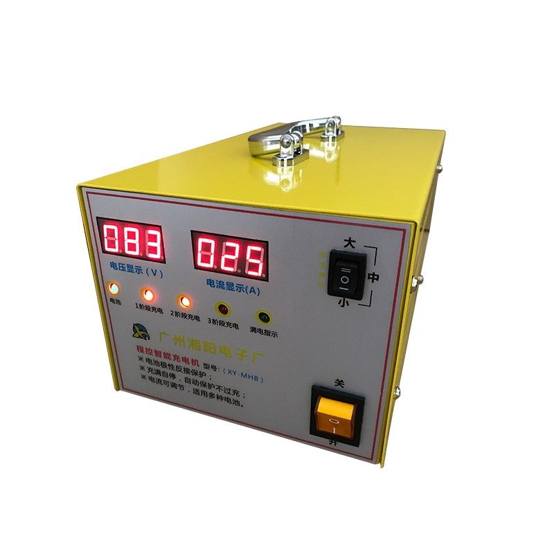 湘阳电动四轮机观光车代步车巡逻车磷酸铁池显示充电器