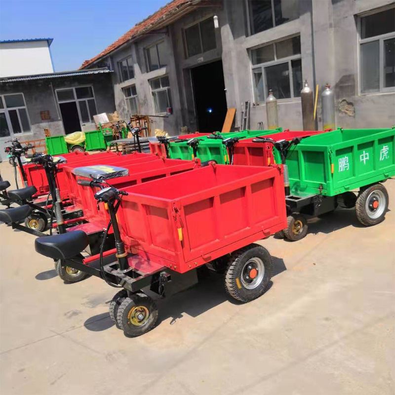 电动三轮车小型水泥运输车 电动拉粪车 小型建筑工地混凝土搬运车