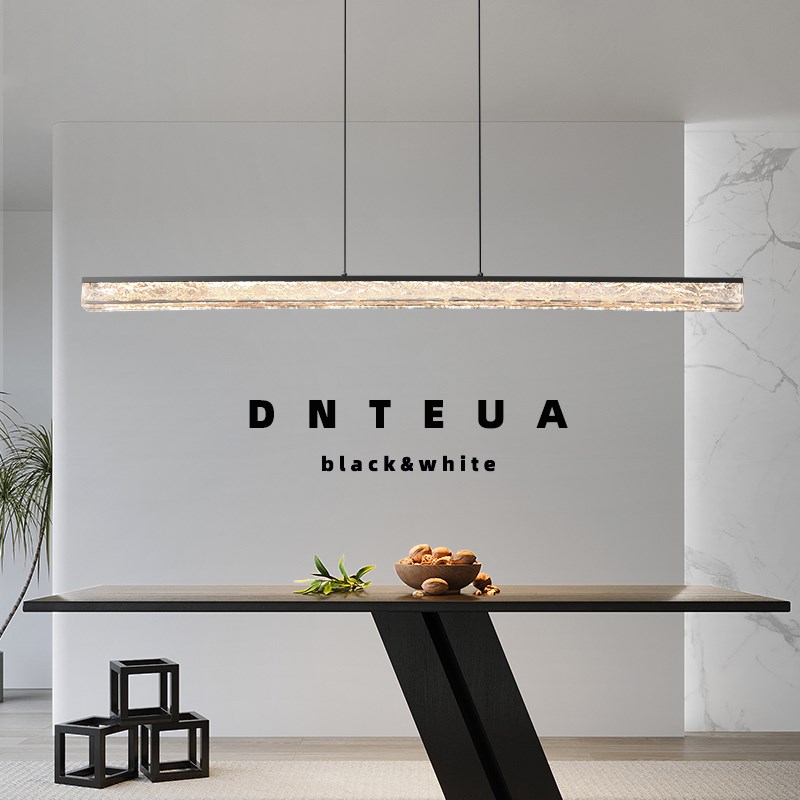 吊灯现代22新款高级中山灯具餐桌吧台极简一字灯