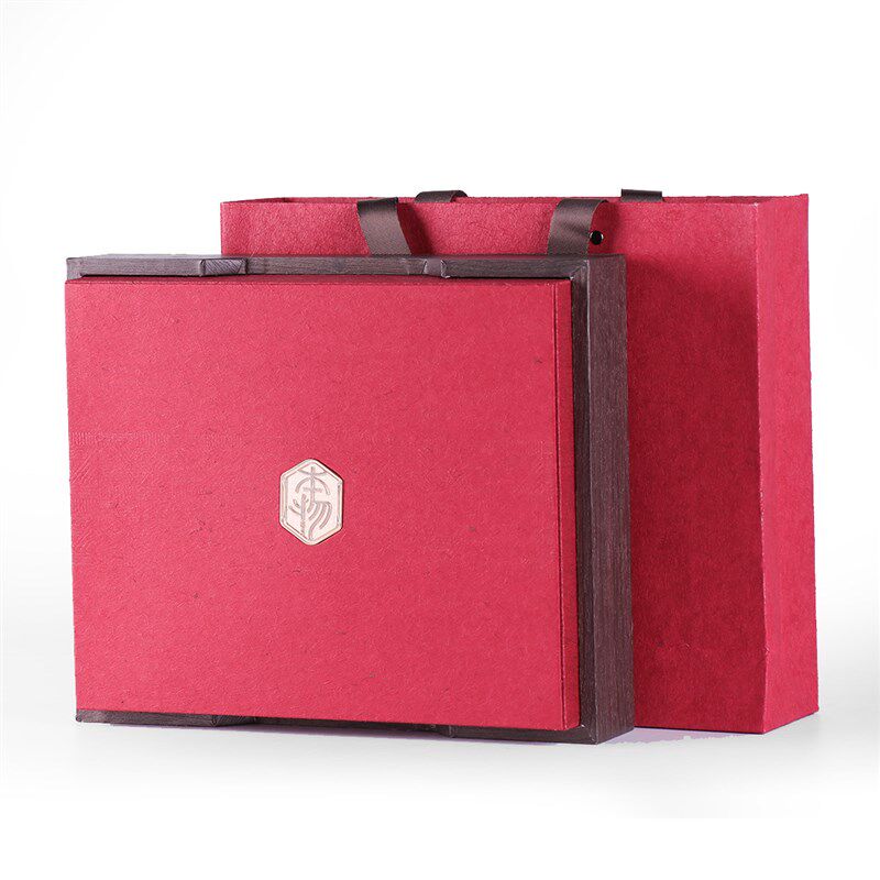 普洱茶礼盒包装盒精致七子单饼冰岛茶古树送礼茶饼木纹空盒