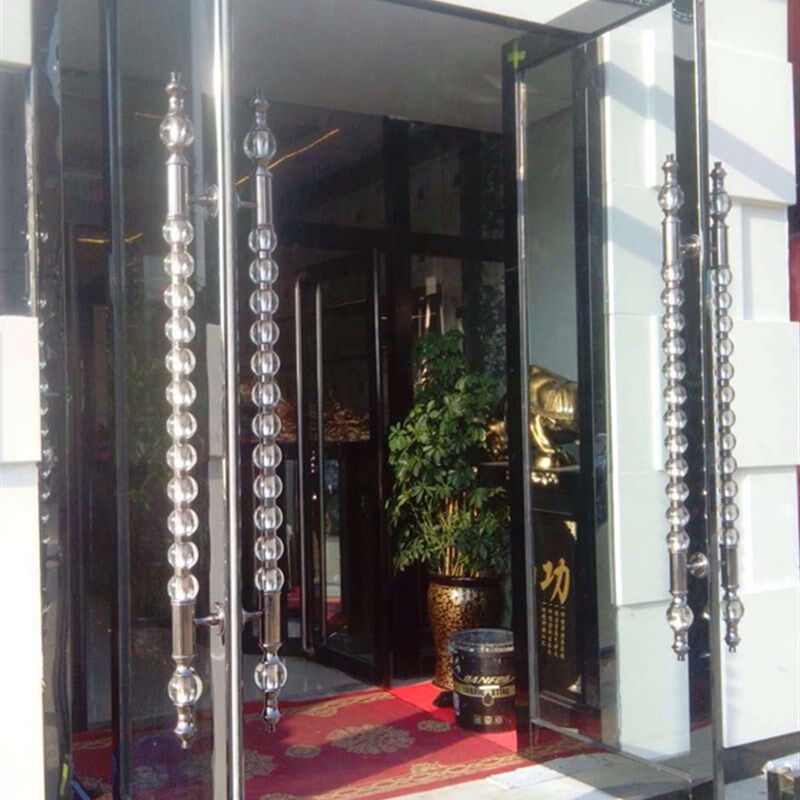 水晶大门拉手 门水晶把手 酒店店面大门木门拉手 把手