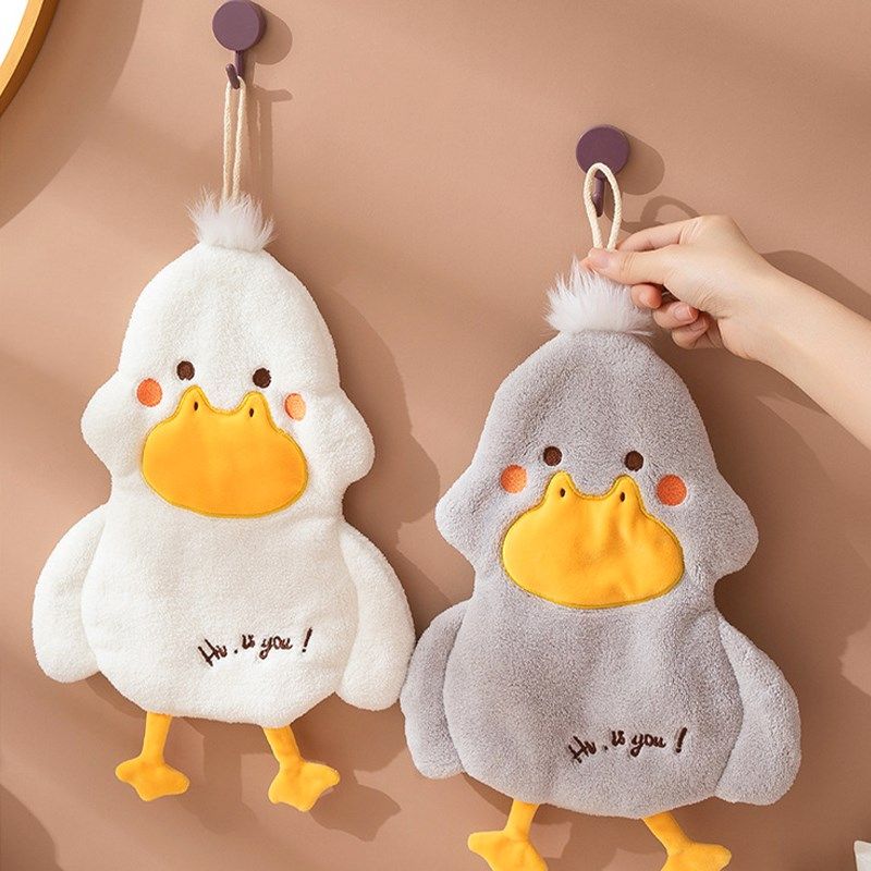 JOJO L. D.wondf.珊瑚绒嗨嗨鸭平面擦手巾浴室挂式  美妙,家庭/个人清洁工具,厨房擦手巾,淘宝优惠券,粉丝福利购,淘宝优惠卷