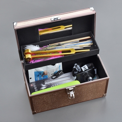 采耳工具装挖耳发光耳勺掏耳充电手握灯头灯拇指灯铝箱9件