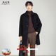 100%纯羊毛大衣男中长款 双面呢外套商务休闲羊毛呢子风衣毛呢外套