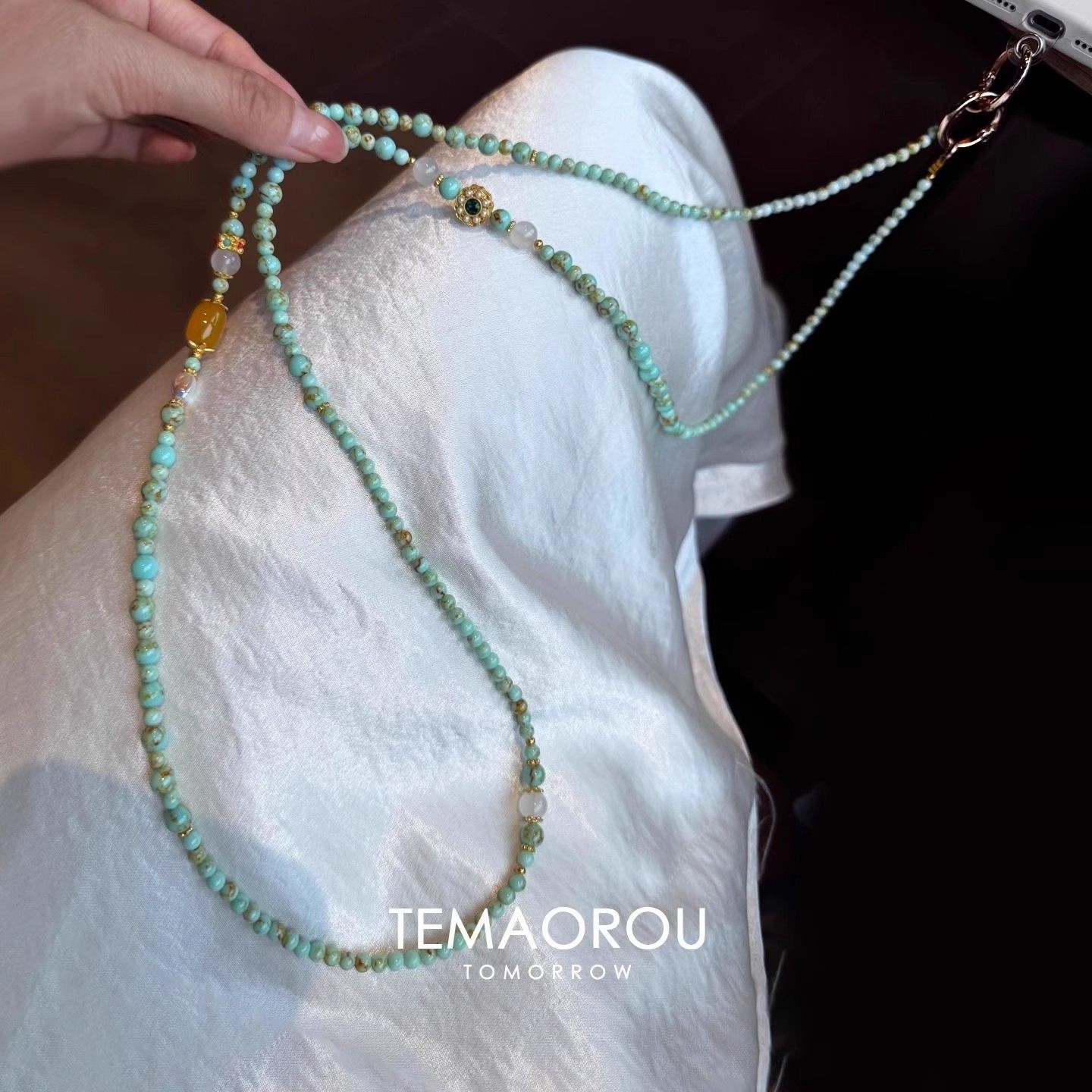 高级感手机挂链女蓝松色长链时尚手机挂绳长款可斜挎挂饰小众少女,模玩/动漫/周边/娃圈三坑/桌游,动漫挂件/文具,淘宝优惠券,粉丝福利购,淘宝优惠卷