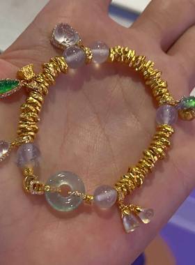 古法盘缠碎银手链小众高级感平安扣气质女新潮个性独特国潮手链