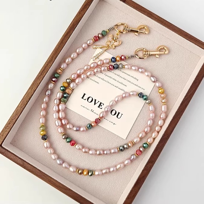 斜挎链条长款串珠可背手机壳链条女通用精致小众设计高级感送礼物