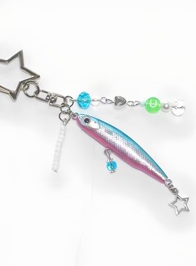 小鱼百搭鱼钩钥匙扣背包挂件创意diy2025新款简约时尚小众配饰女