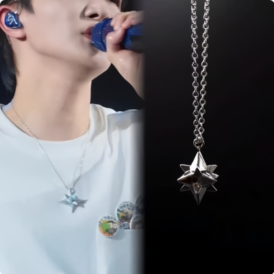 周深同款米字星项链2025新款特别定制小众高级感轻奢锁骨链送女友