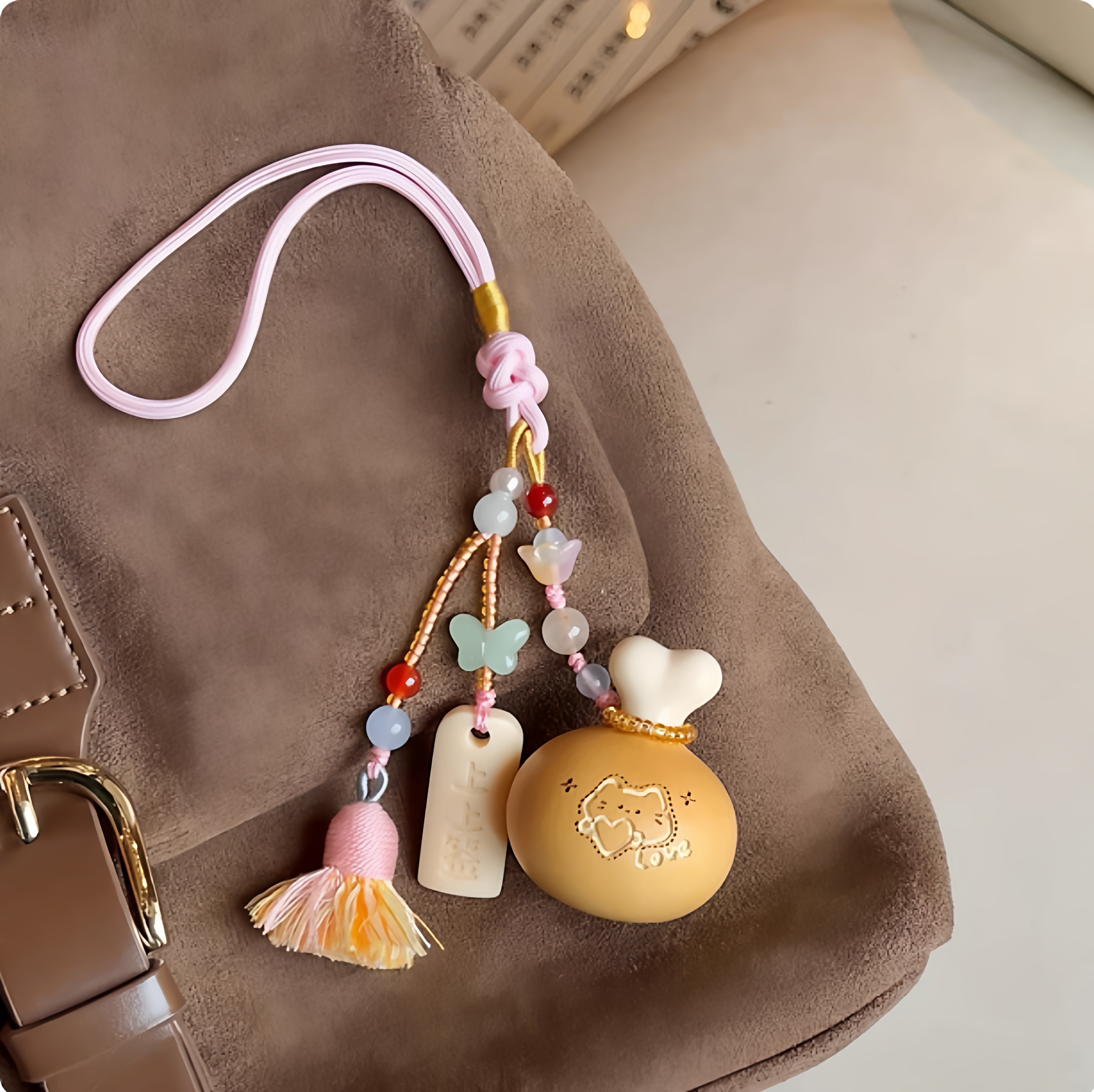 爆款文玩葫芦手把件挂件气质百搭汉服国风钥匙扣葫芦手捻包挂车挂