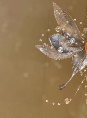 古风韵味~复古港风蝴蝶流苏发簪小红书同款爆款小众设计百搭发饰