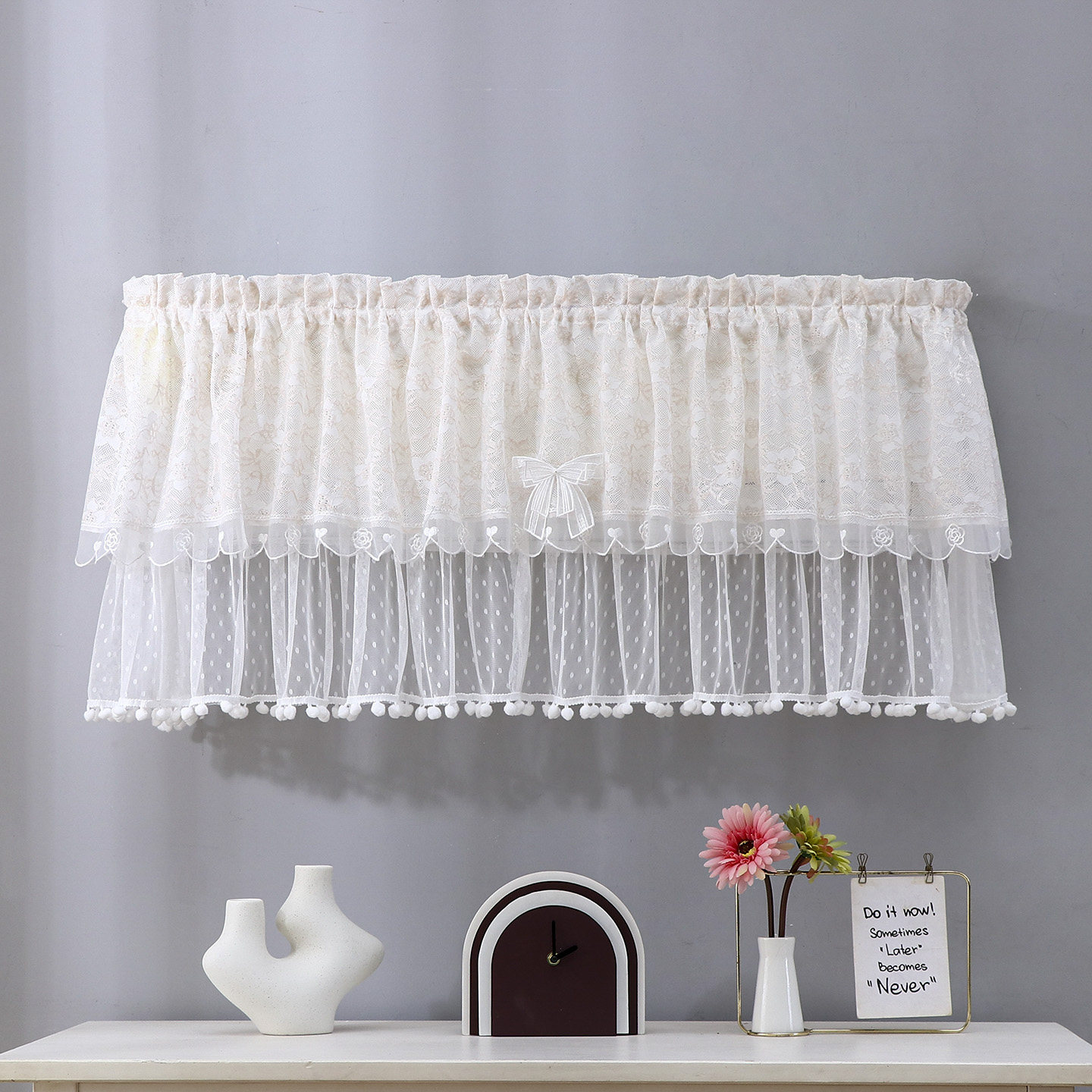 空调防尘罩2026新款1.5匹挂式家用蕾丝美化布罩百搭保护挂机通用