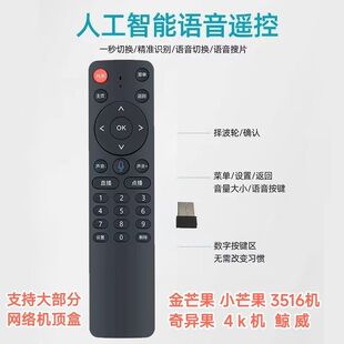 网络机顶盒语音遥控器适用于金芒果 小芒果 鲸威 奇异果 全网通4K