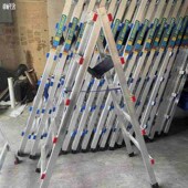 铝合金梯子行走字梯加厚焊接梯木工装 修铝梯