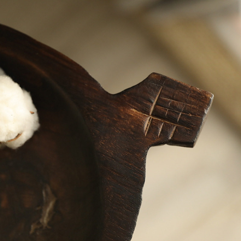 侘寂风实木托盘客厅茶几级感装饰果盘零食盘民宿中古风艺术,家居饰品,果盘/果篓,淘宝优惠券,粉丝福利购,淘宝优惠卷