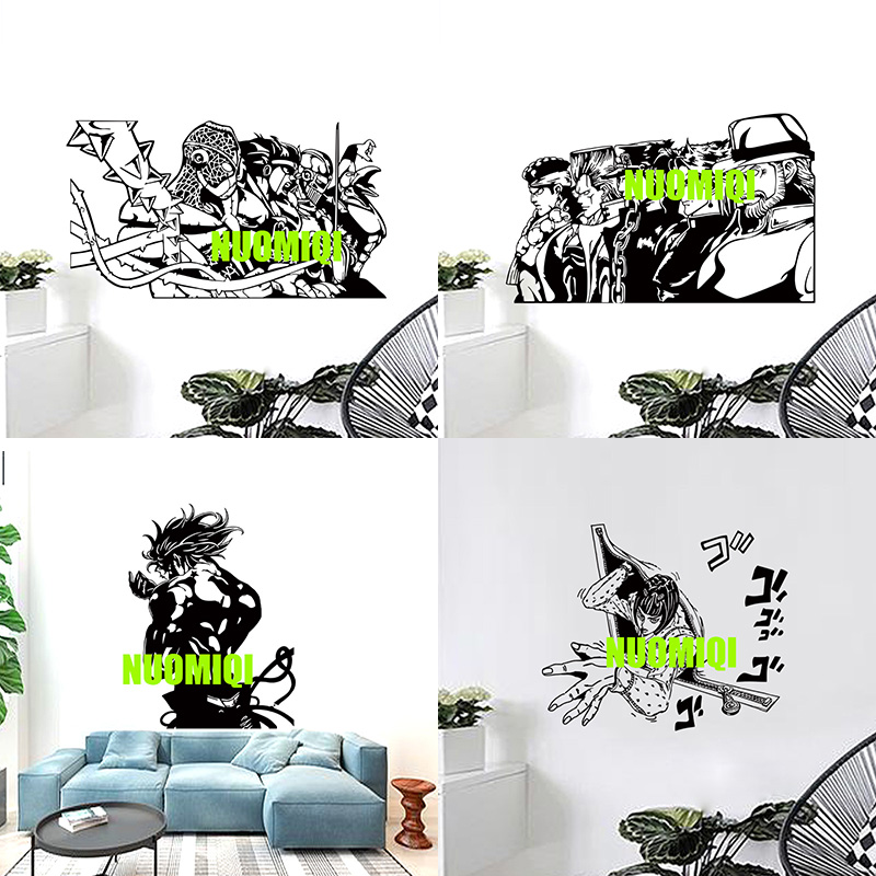 JOJO的奇妙冒险墙贴空条承太郎寝室客厅海报装饰日系贴画车贴2款