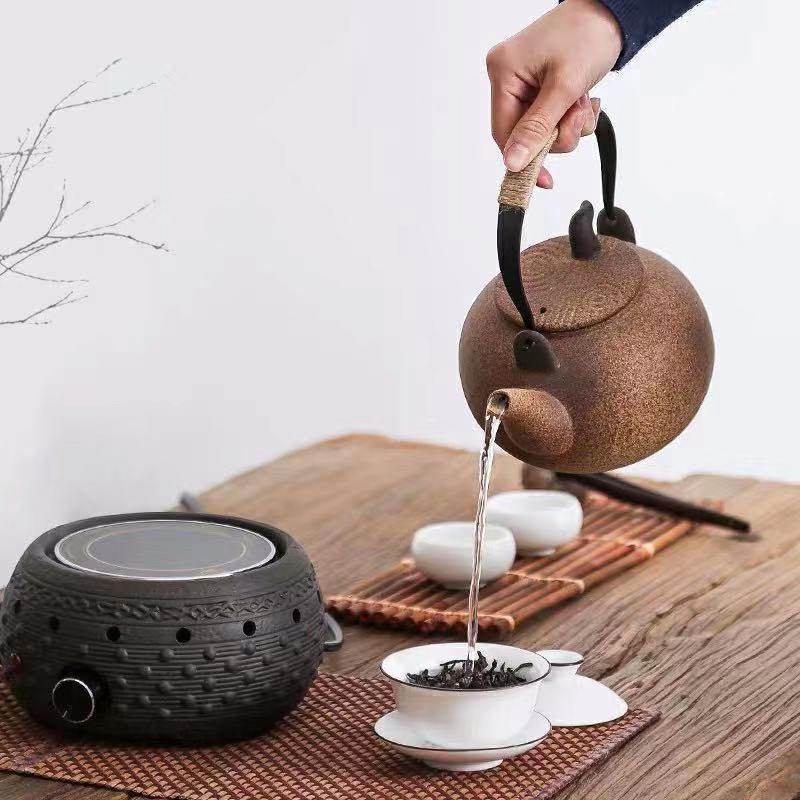 老岩泥电陶茶炉家用中式泡茶无辐射静音煮水茶艺热奶加温挑壶