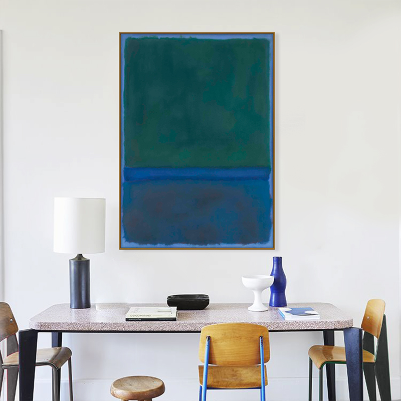 马克罗斯科装饰画现代抽象艺术极简挂画卧室名画玄关色块壁画