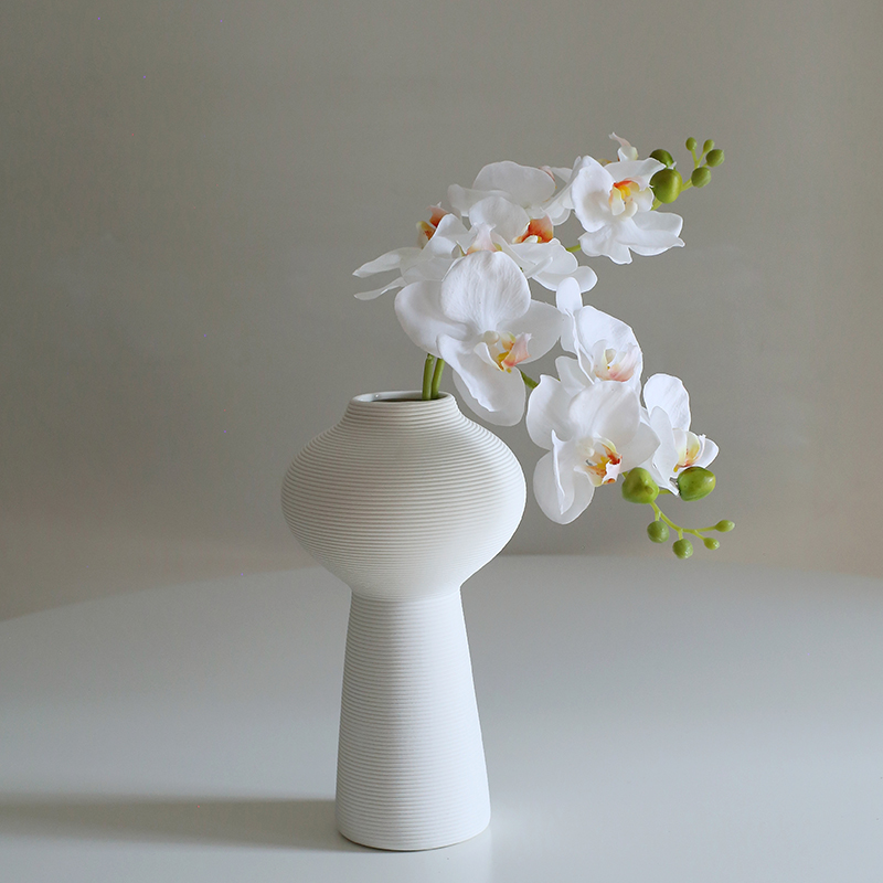 高品质蝴蝶兰 仿真花手感保湿假花装饰客厅桌面茶几花艺摆件花艺