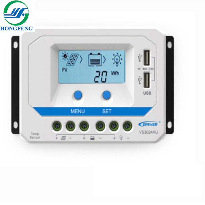 10A/20A/30A/45A/60A Viewstar太阳能充放电控制器液晶显示USB