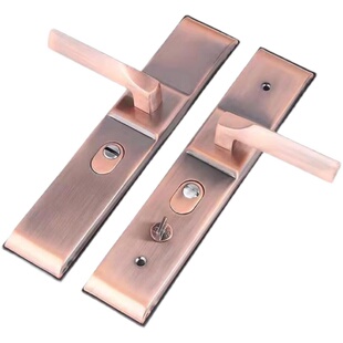 全铝红古铜防盗门把手加厚大门把手加厚手通用型