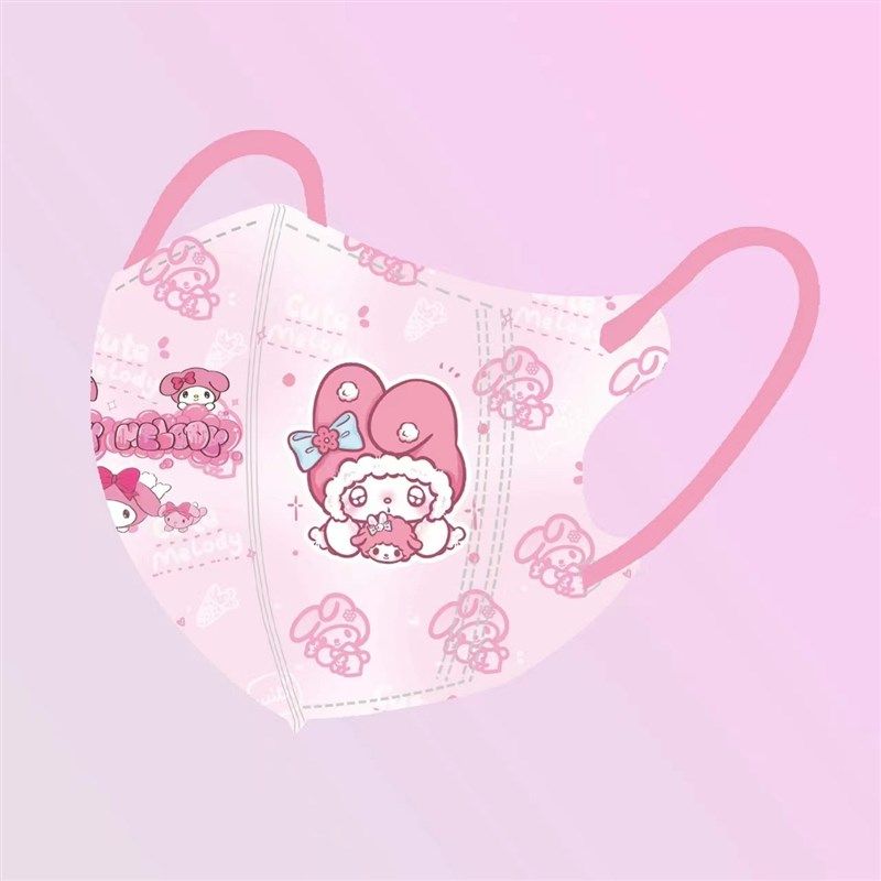 凯蒂猫儿童口罩d立体小孩岁男女孩口耳罩美乐蒂粉色图案,居家日用,口罩,淘宝优惠券,粉丝福利购,淘宝优惠卷