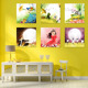 儿童房卡通装 饰画卡通爱音乐艺术教室壁画幼儿园走廊过道墙挂画
