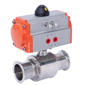 Q温快装 快接卡盘直通门 球防爆卡箍式