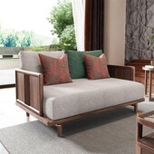 白蜡木沙发新布艺客厅办公室端定制款 家具