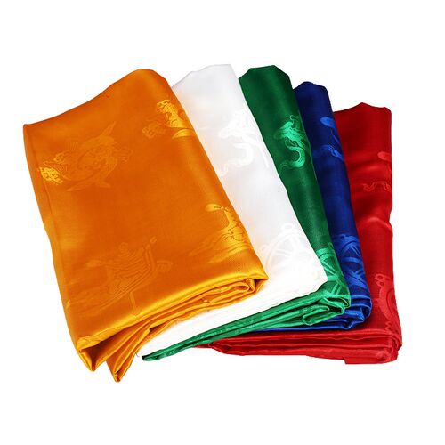 精品五色哈达暗八吉祥藏族饰品批量发蒙古族袋加长*